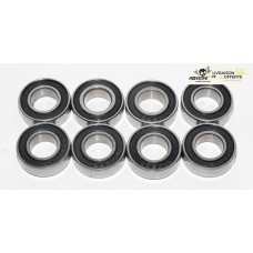 Roulements 8x16x5 flasqués plastique ( 8 ) - m118C