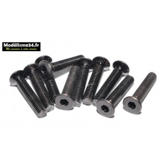 Vis CHC M3x16 têtes fraisées  ( 10pcs ) : m1422N