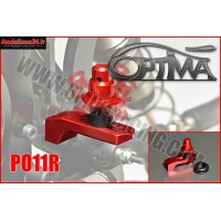 Support de carrosserie arrère OPTIMA sur silent-bloc Rouge - PO11R