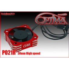 Ventilateur haute vitesse - 30mm rouge : PO21R