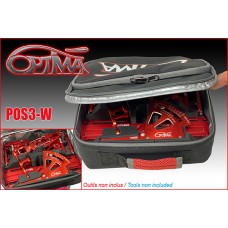 Sacoche OPTIMA de rangement outils - Rouge : POS3R-W