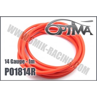 Cable silicone 14AWG Rouge 1m - 6mik PO1814R  