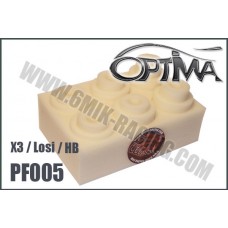 Mousses de filtre à air 6MIK blanche (6 pcs) pour LOSI / HB & OPTIMA - PF005 
