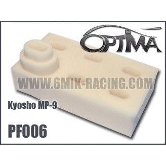 Mousses de filtre à air 6MIK blanche (6 pcs) pour Kyosho MP9 - PF006 