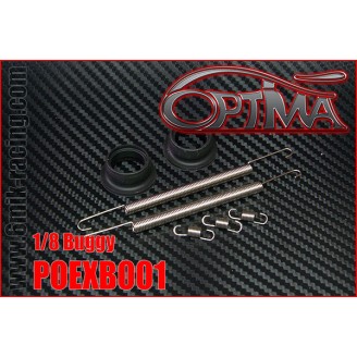 OPTIMA Kit Réparation Échappement (2 Ressorts Longs, 3 Courts et 2 Joints)-POEXB001 