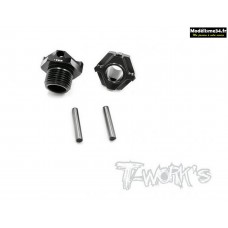 T-Work's Hexagones de roues light + 2mm pour MBX-8 ( 2 pièces ) : TO-245-M2