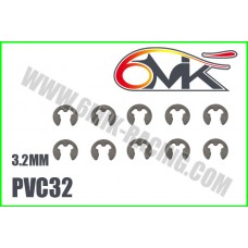 Circlips inox 3,2mm ( 10 ) - 6mik PVC32 