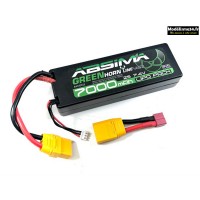 Batterie Greenhorn Vol.2 LiPo 2S 7,4V-50C 7000 HC (XT90/T-Plug) : 4140019