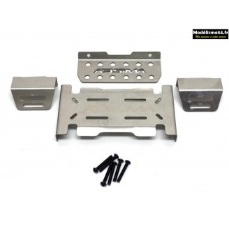 Absima Kit de protection de châssis en aluminium pour CR4.4 : 1231231