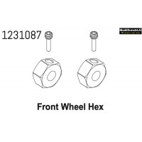 Absima Roue avant Hex CR4.4 (2) : 1231087