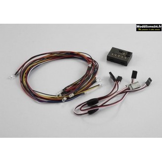 Système d'éclairage LED avec boîtier de commande (18 LED) : KB48103