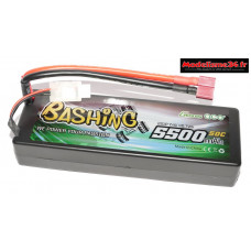 Batterie Gens Ace Pack Lipo 2S-7.4V-50C-5500 prise deans : GE3-5500-2D