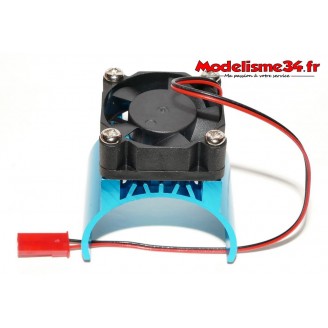 Radiateur bleu avec ventilateur pour moteur type 540 / 550 / 3650 : m1135