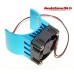 Radiateur bleu avec ventilateur pour moteur type 540 / 550 / 3650 : m1135