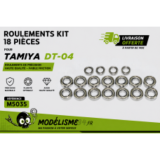 Roulements kit 18 pièces pour Tamiya DT-04 : m5035
