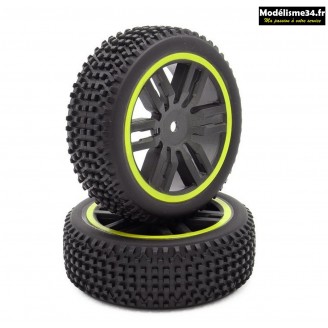 Funtek Roues complètes avants Funtek SBX (x2) Jaune : FTK-21106 