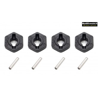 Funtek Hexagones + clavettes de roues Funtek SBX (x4) : FTK-21101 