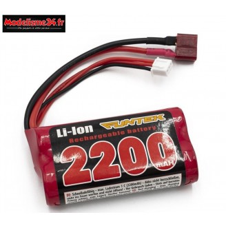 Batterie FUNTEK Li-ion 7.4V 2200mAh 15C : FTK-22001