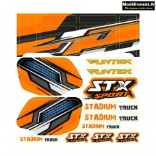 Planche stickers Orange Funtek STX Sport : FTK-21060