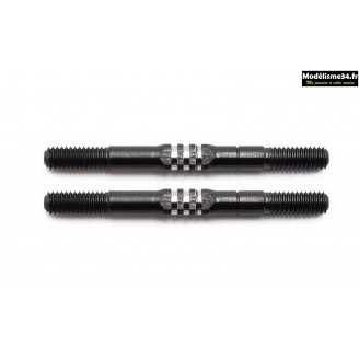 HobbyTech Pas inversé Titanium M4x45 (2pcs) : HTR-1950445