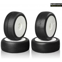  Pneus TZO 402- collé sur jante Blanche - SOFT - sachet de 4 : TZ402S-W 