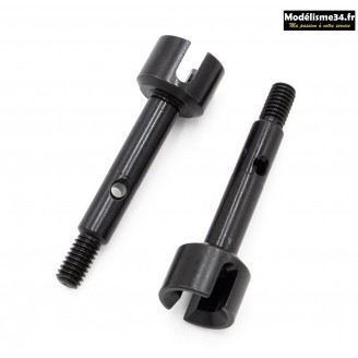 HobbyTech Axe de roue arrière Xmid (x2) : MID-041