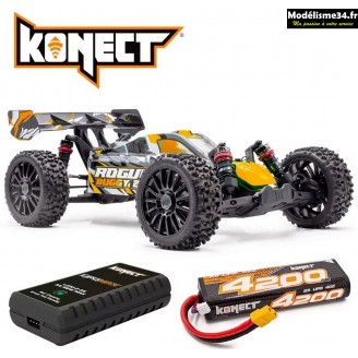 Hobbytech Rogue Buggy 2.0 1/8ème Brushless Orange version PACK : 1.ROGB.V2-02-PACK 