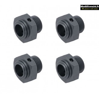 Hobbytech Hexagone de roue pour Rogue Buggy 2.0 (x4) : ROG-101