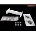 HobbyTech - Aileron buggy 1/10 plastique blanc+stickers : HT-501550