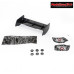 HobbyTech - Aileron buggy 1/10 plastique noir+stickers : HT-501551