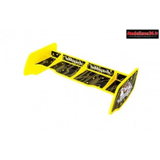 HobbyTech - Aileron buggy 1/10 plastique jaune+stickers : HT-501552