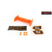 HobbyTech - Aileron buggy 1/10 plastique orange+stickers : HT-501553