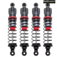 HobbyTech Set 4 amortisseurs aluminium 1/12 85mm + kit 3 ressorts (H/M/S) : HTR-572085 