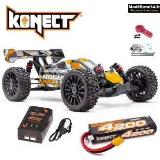 Hobbytech Rogue Buggy 2.0 1/8ème Brushless Orange version PACK : 1.ROGB.V2-02-PACK 