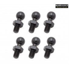 Hobbytech Boule inférieure amortisseur / supérieure porte-fusée Av (x6) : OVD-052