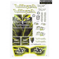 Hobbytech Planche d’autocollants NXT EVO RR Jaune : STICK-NXT-EVORR-YE 