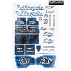 Hobbytech Planche d’autocollants NXT EVO RR Bleu : STICK-NXT-EVORR-BL 