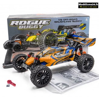 Hobbytech ROGUE Buggy 1/8ème brushless Orange RTR : 1.ROGB.OR.RTR  