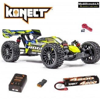 Hobbytech ROGUE Buggy 1/8ème Brushless Jaune-PACK accus et chargeur : 1.ROGB.YE.RTR-PACK 