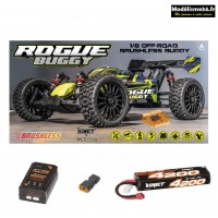 Rogue Buggy série spéciale RCmag Jaune pack accus et chargeur  RTR : 1.ROGB.YE.RTR RCmag-PACK