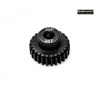 Konect - Pignon moteur 48dp ø3,175mm 26 dents en acier : KN-184226