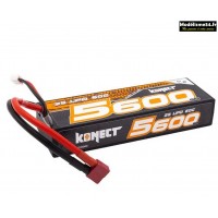 Konect Lipo 5600mah 7.4V 60C 2S (Dean) : KN-LP2S5600