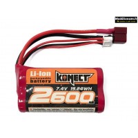 Batterie Konect Li-Ion 7.4V 2600 mAh 15C : KN-LI0742600 