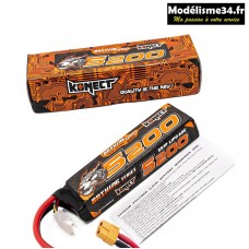 Batterie Konect Lipo 5200mah 11.1V 60C 3S1P 57.7Wh bash (XT60) : KN-LP3S5200BASH-XT 