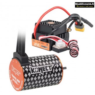 COMBO BRUSHLESS 60Amp WP + moteur 4P 3650SL 3400Kv : KN-COMBO-D2