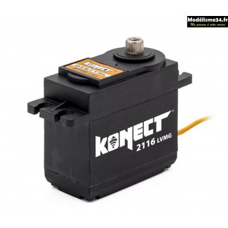 Servo Konect Digital 21kg-016s pignons métal : KN-2116LVMG 