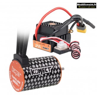 COMBO BRUSHLESS 60Amp WP + moteur 4P 3650SL 3800Kv : KN-COMBO-D3 COMBO BRUSHLESS 60Amp WP + moteur 4P 3650SL 3800Kv : KN-COMBO-D3