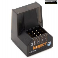  Mini récepteur étanche RG4CHWP 4 voies pour Radio Konect X9S : KN-XR-RG4CHWP  