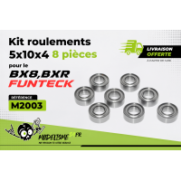 Kit 8 roulements de roues 5x10x4 Funtek, BX8, BXR ..... : m2003