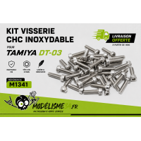 Kit visserie CHC inoxydable pour Tamiya DT-03 : m1341